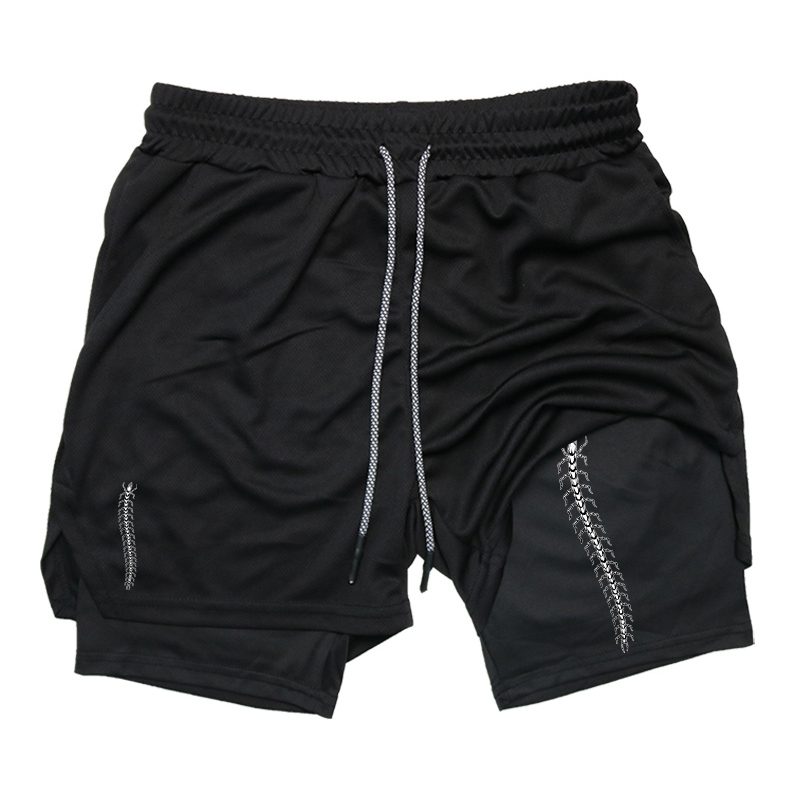 Compression Shorts Athletes - Pantaloncini Sportivi 2-in-1 da Uomo per