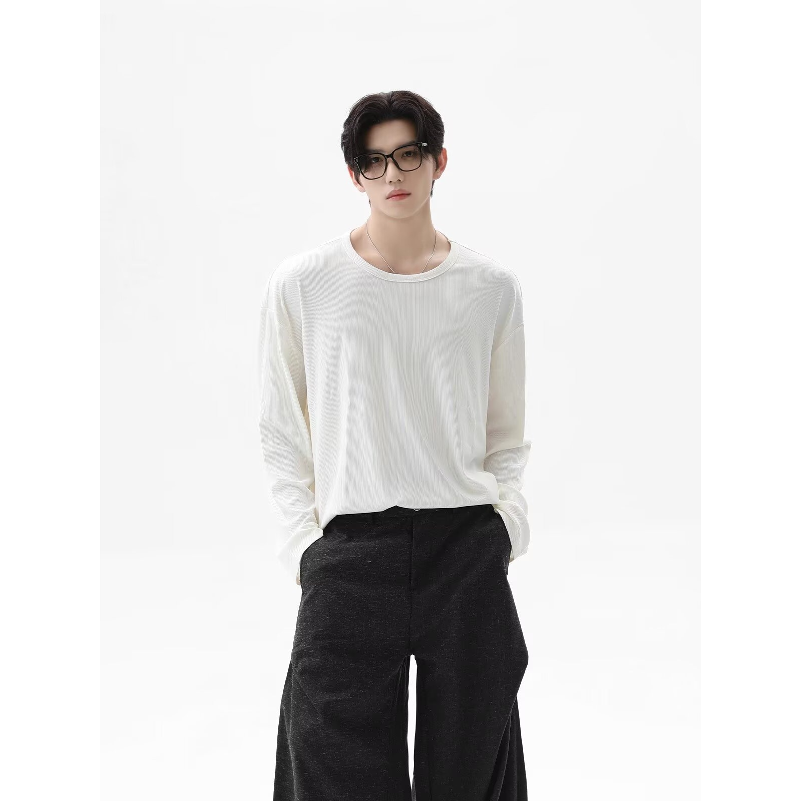T-shirt a maniche lunghe in nu - Undershirt Crew Neck recensione e prezzo